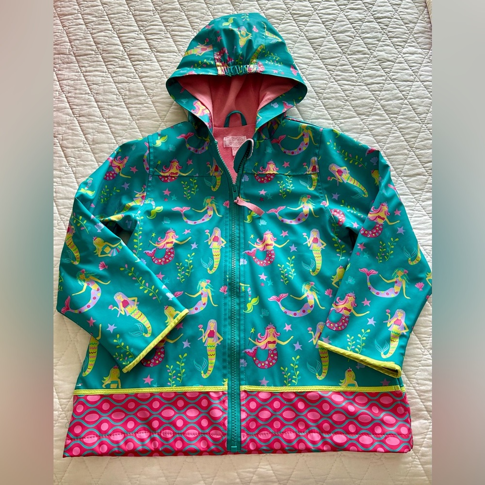 Mermaid Print Raincoat